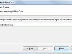 Creating a new AgileUnit Class with the wizard