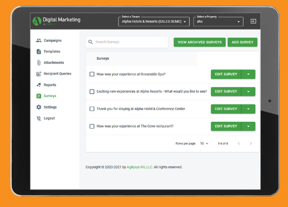Agilysys Digital Marketing Screenshot 1