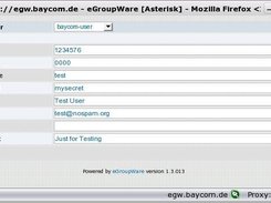 E-Groupware Asterisk Application: Adding new Extensions