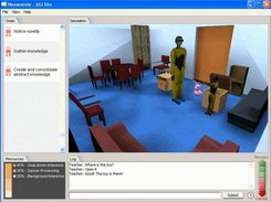 Novamente AI student and human teacher