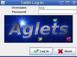 Log-in dialog