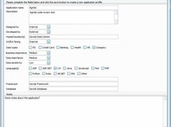 Creating an application profile