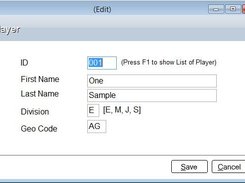 Player Entry