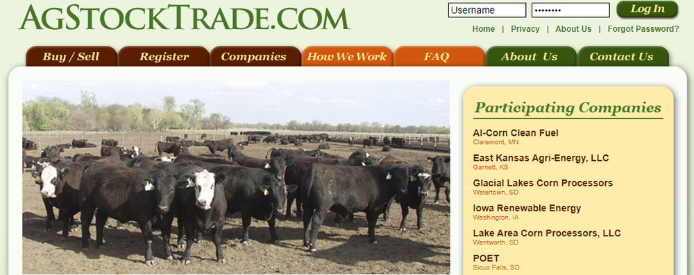 AgStockTrade.com Screenshot 1