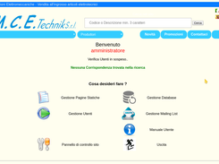Menu admin