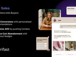 Verifast's sales agent knows when and what to sell with it's highly customized product recommendations, followed y nudges, doing whatever it takes to convert that visitor into a buyer.