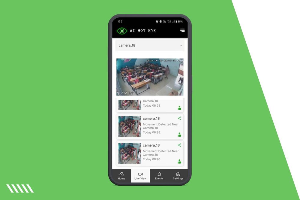 Access all camera feeds and filter notifications from each camera