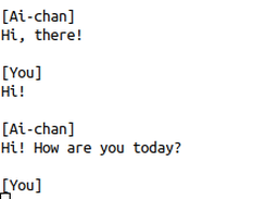 Ai-chan command-line interface, version 20191017