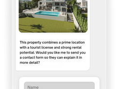 Bravos AI chat example with lead capture