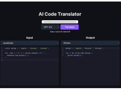 AI Code Translator Screenshot 1