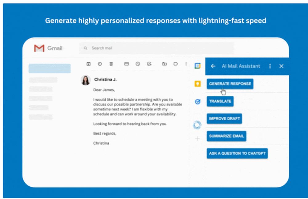 AI Mail Assistant Screenshot 1