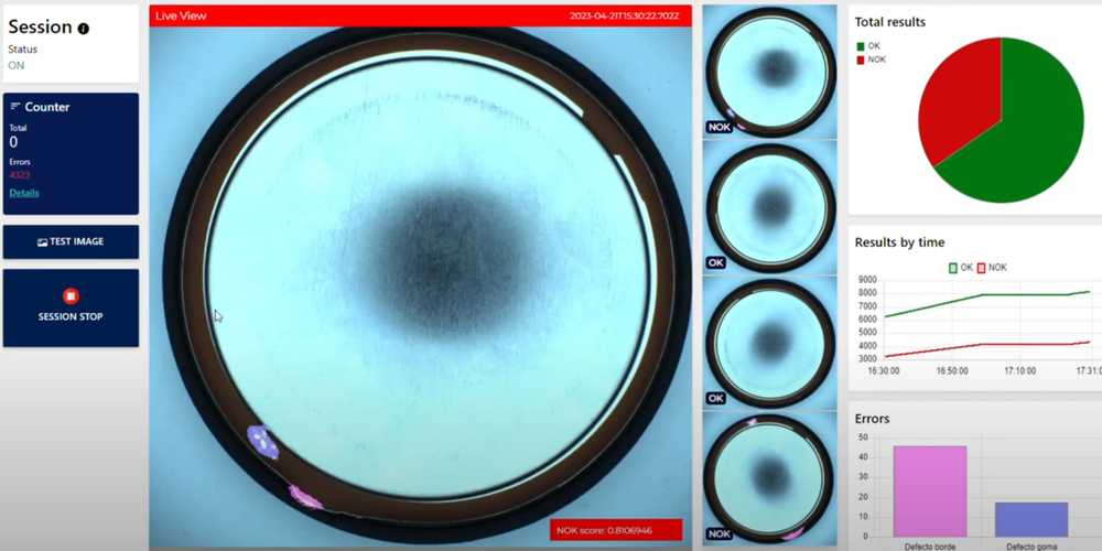 Defect detection in production line
