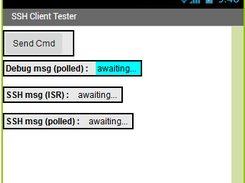 Screen of the test application demo