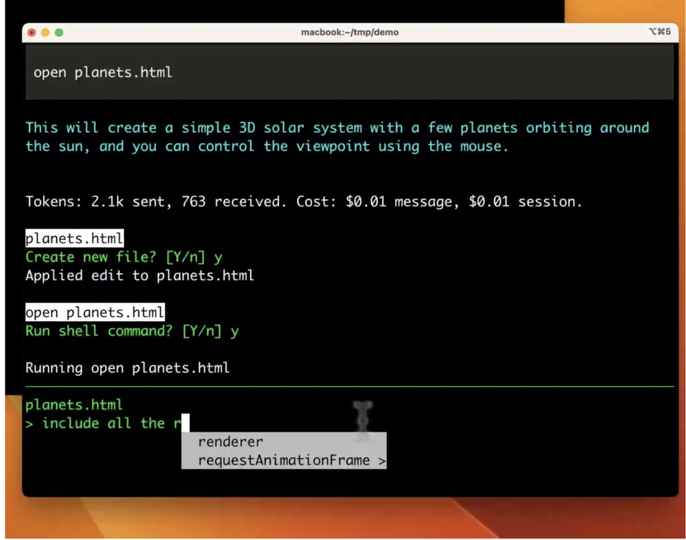Aider Screenshot 1