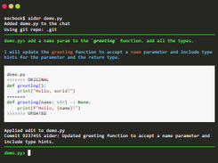 Aider Screenshot 2