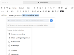 AIEditor Screenshot 1