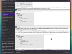 AI Editor main screen with threads history and chat elements.