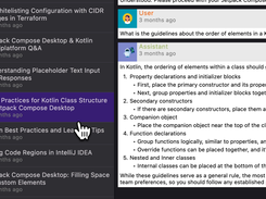 User's chat history.