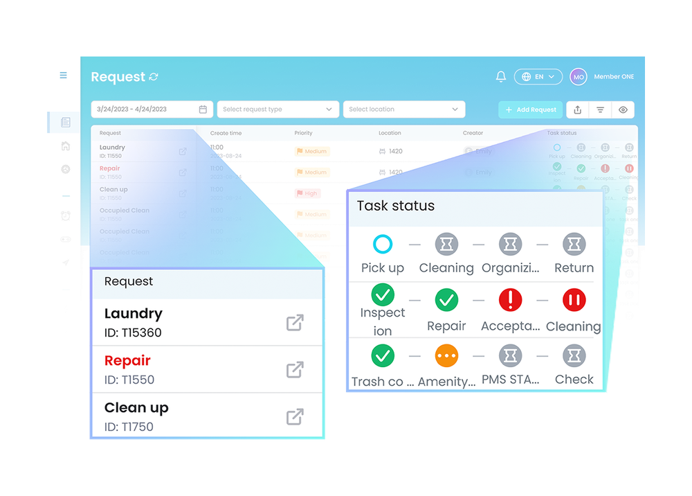 Automate task assignment, track progress in real time, and centralize all requests on one platform. Enable smooth teamwork with comments and instant updates.