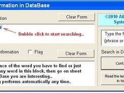 Searching Form: Word, Frase, Date, Expiring Date...