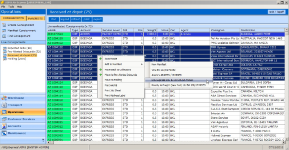 AIMS Express-AddingJob