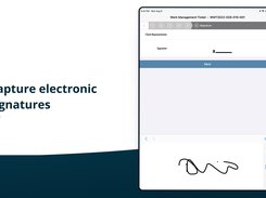 Capture e-signatures and stamps while in the field