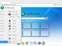 AirBrowse Menu
