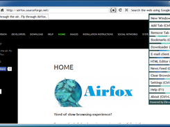 The Menu of Airfox