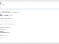 Example CkptObject class definition