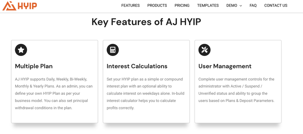 AJ HYIP Screenshot 1