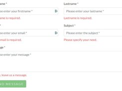 Responsive Ajax Contact Form No Redirect Screenshot 2