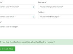 Responsive Ajax Contact Form No Redirect Screenshot 3