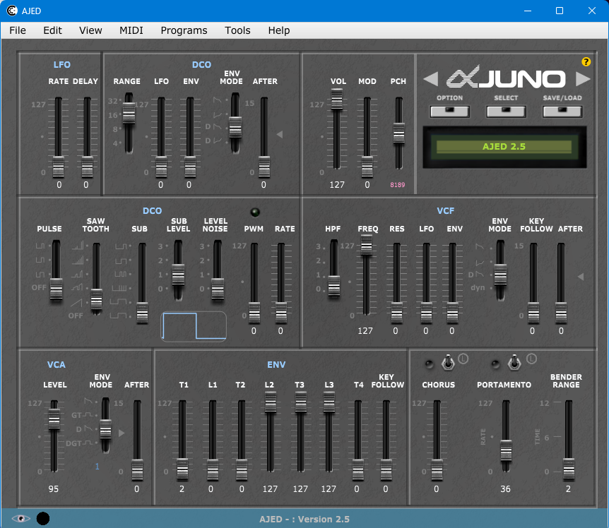 AJED editor main page