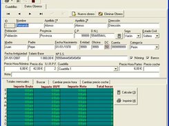 Workmen screen and data