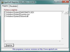 Main Screen AjpdSoft Register OCX and DLL