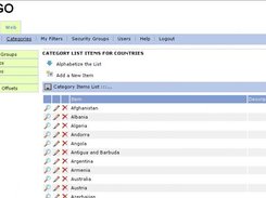 Category Selection List Manager