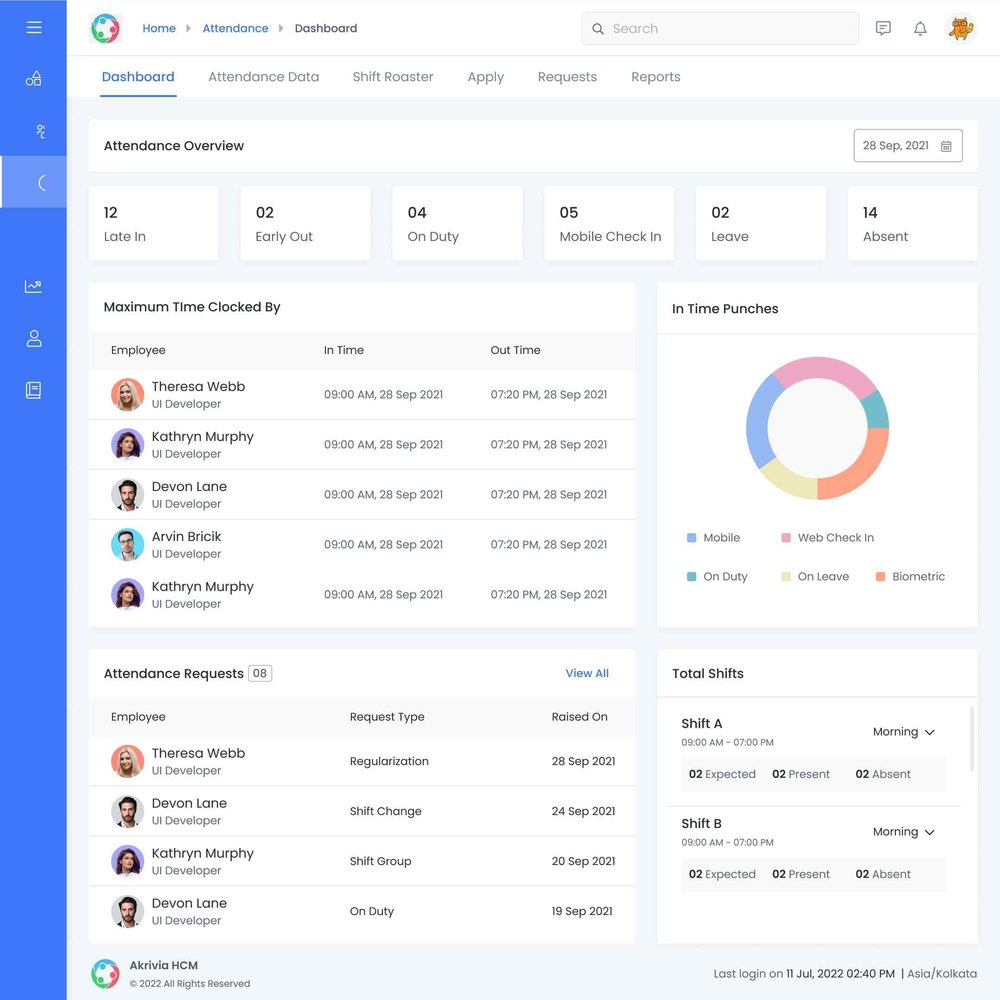 Attendance Management Dashboard