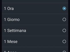 Scelta periodo di giacenza dei files