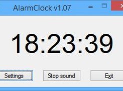 AlarmClock main dialog.