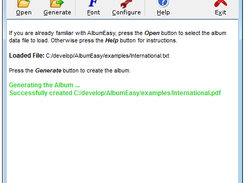 AlbumEasy - Main Window