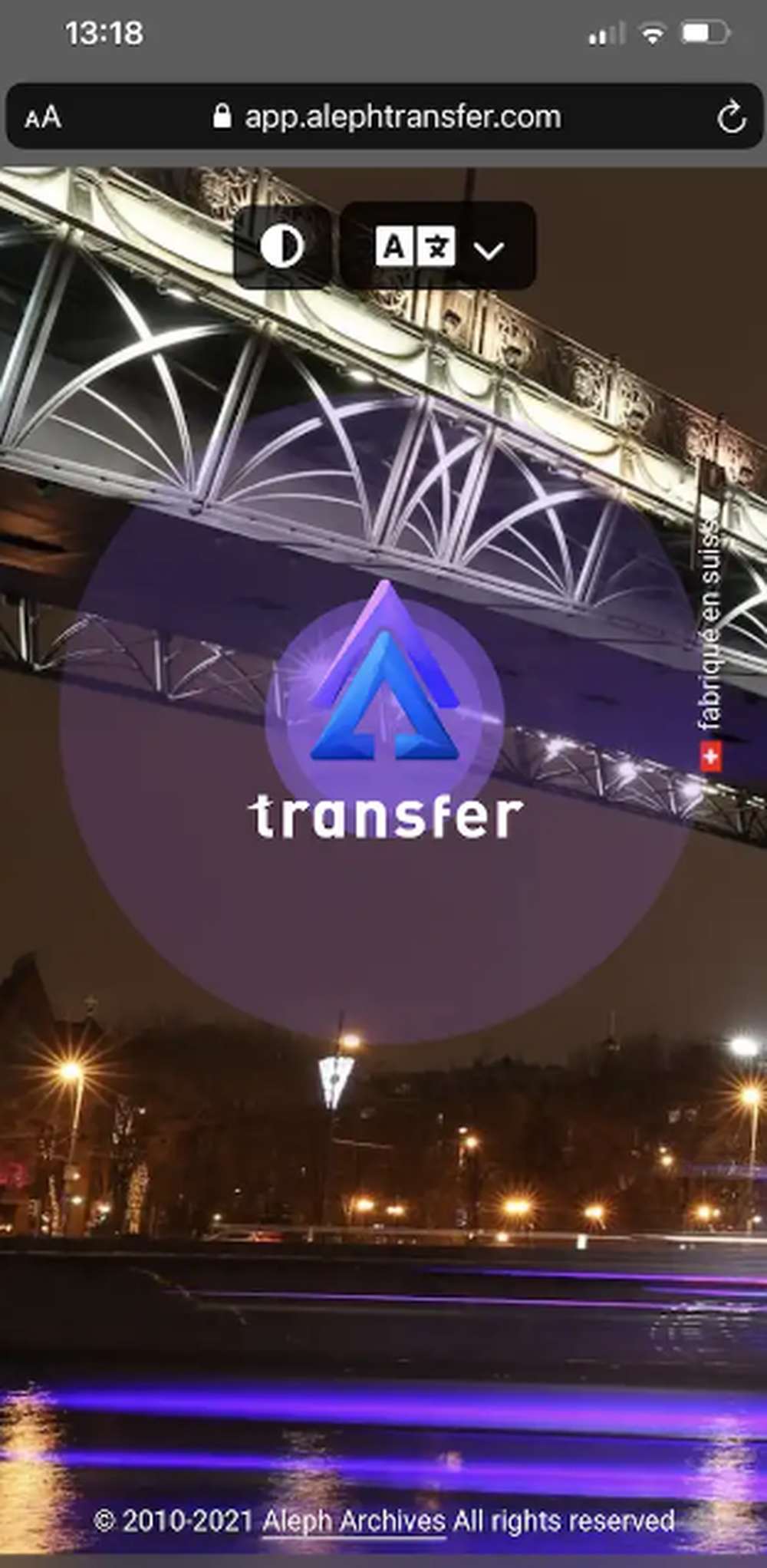 AlephTransfer Screenshot 1