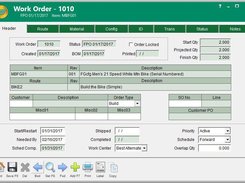 Work Order Screen