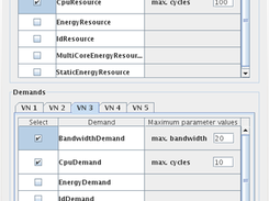 Generation of resources in the substrate and demands in the virtual networks using ALEVIN