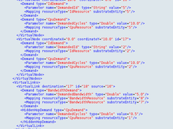 XML exchange format for Virtual Networking Embedding Problems implemented in ALEVIN, see documentation