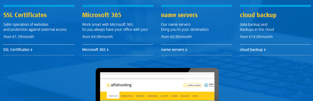 Alfahosting Screenshot 1