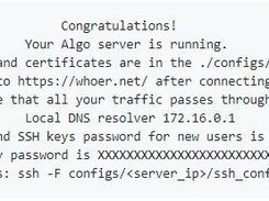 Algo VPN Screenshot 1