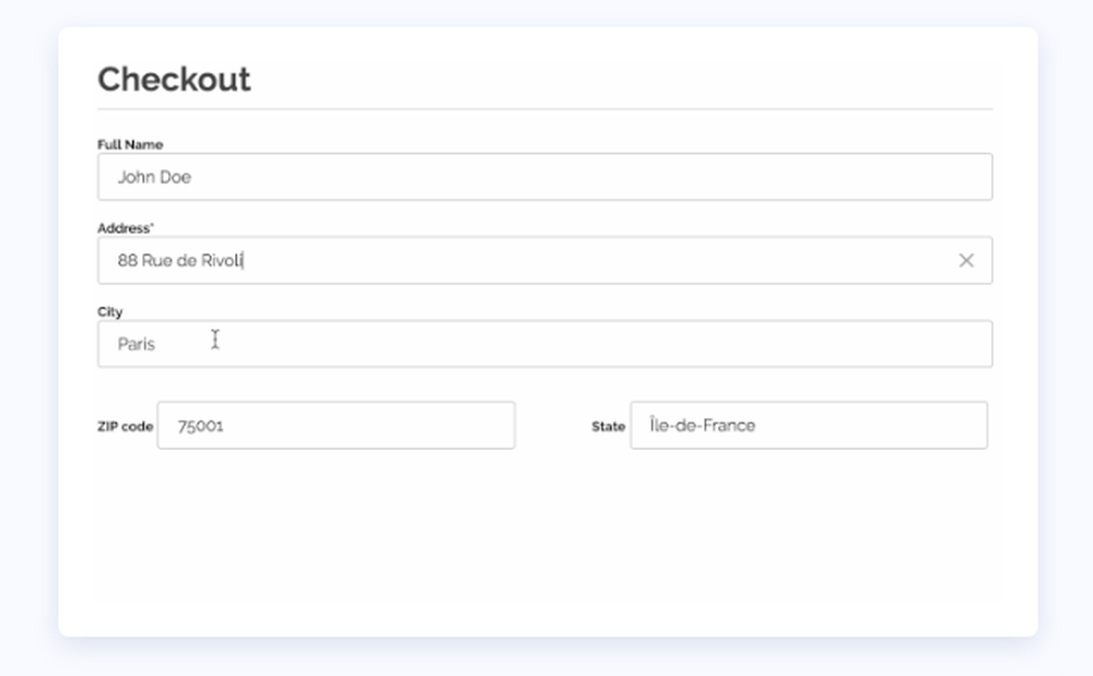 Algolia Places Screenshot 1