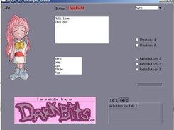 This shows all widgets in the example program.
