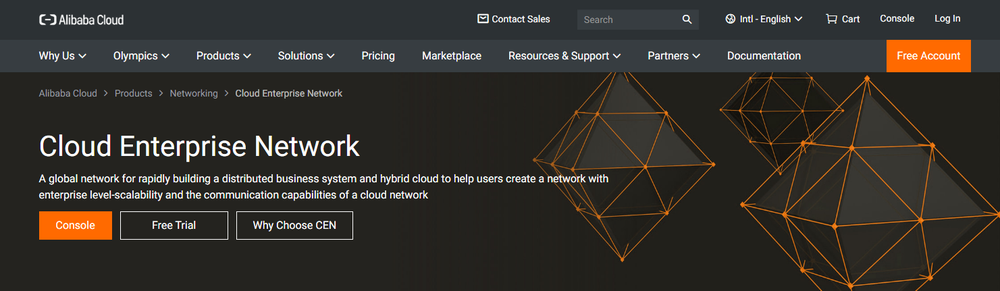 Alibaba Cloud Enterprise Network Screenshot 1