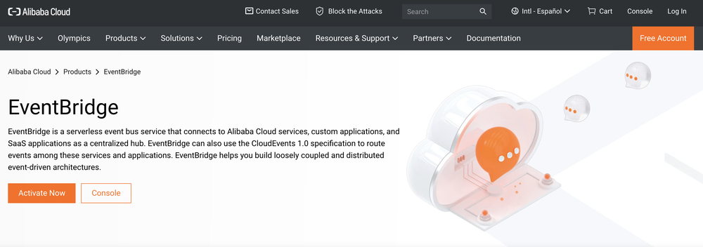 Alibaba Cloud EventBridge Screenshot 1